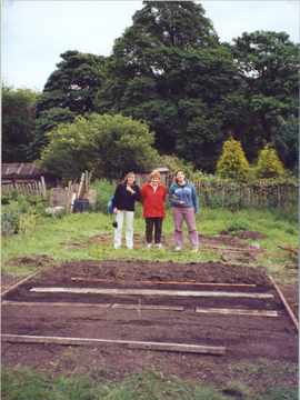 Before and after shots of plot