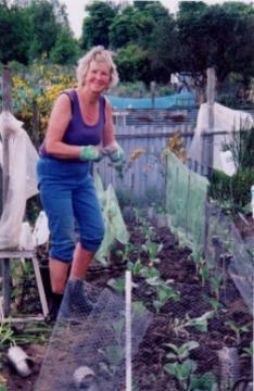 Lottie working on her plot