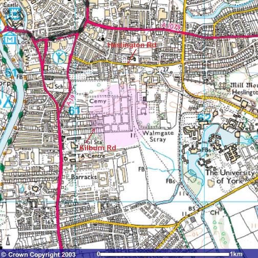 Map of the allotments